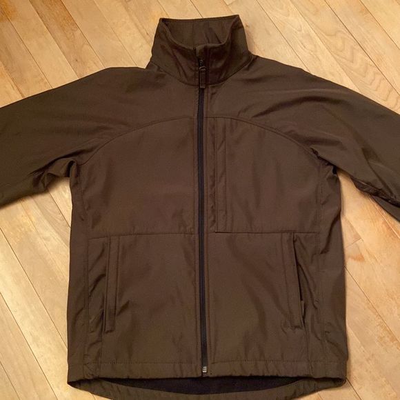 OLD NAVY Soft Shell Fleece Lined Chocolate Brown Spring/Fall Jacket - Picture 2 of 13